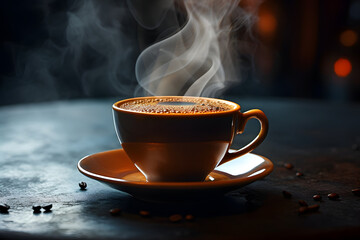 cup of hot coffee