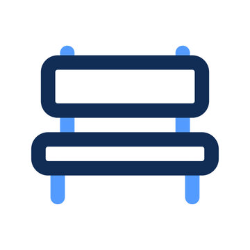 recommend clip art: bench outline color icon