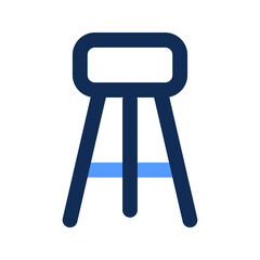 stool outline color icon