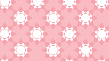 Pink quatrefoil pattern background