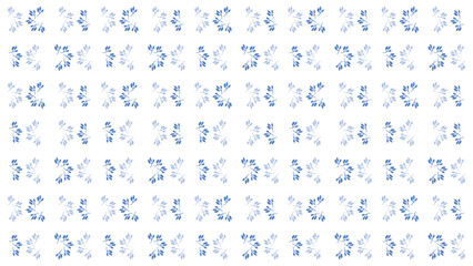 Blue floral pattern background