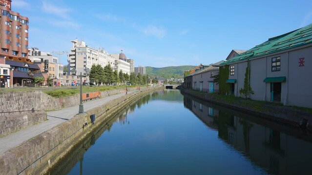 小樽運河の風景動画