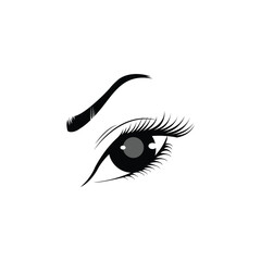 black eyelashes logo icon