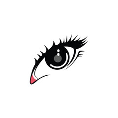 black eyelashes logo icon