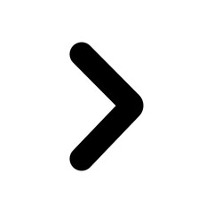 Right arrow icon vector, right arrow icon flat trendy style isolated on white background.