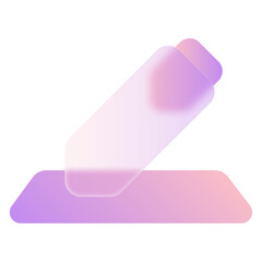 Write Pen Glassmorphism UI Icon Sign and Symbol Design Illustrator Png Svg