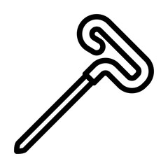 blocking pins knitting wool line icon vector. blocking pins knitting wool sign. isolated contour symbol black illustration