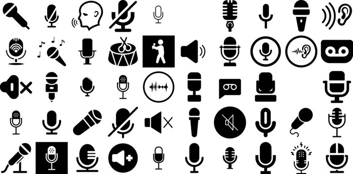 Hand Holding Microphone Audio Sound Voice Mic Music Studio Radio Hip Hop  Rap Rapper Sing Singer Design Logo SVG PNG Clipart Vector Cut File