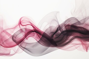 Obraz premium abstract magenta smoke background, Ethereal Silhouette: Abstract Waves of Red Smoke Over a Contrasting White Background, in the Style of Light Magenta and Light Gray