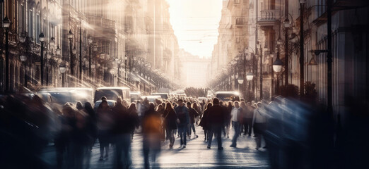 Dynamic Urbanscape: Walking through the City. Generative AI