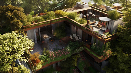 Obraz premium House roof solar panel Generative ai. Eco-friendly home solar panels sustainability created.