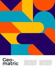 Retro Graphic Design Oovers Cool Vintage Shape Compositions.