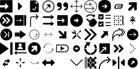 Huge Set Of Right Icons Bundle Hand-Drawn Linear Design Signs Icon, Foot, Homosexual, Way Graphic Vector Illustration