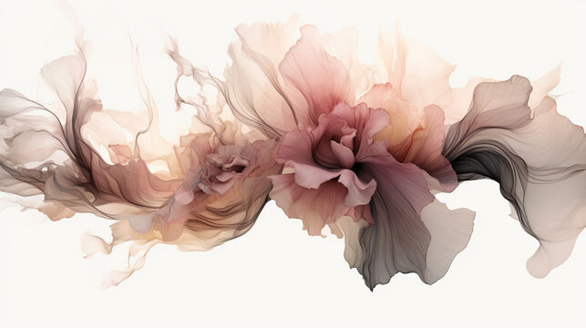flower on black background HD 8K wallpaper Stock Photographic Image