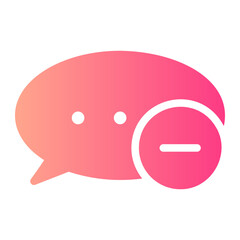 delete gradient icon