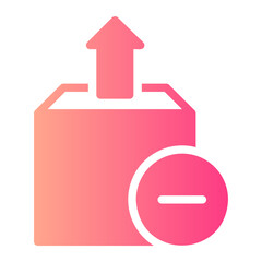 delete gradient icon