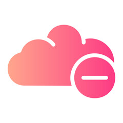 delete gradient icon