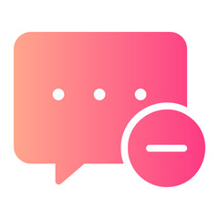 Fototapeta premium delete gradient icon