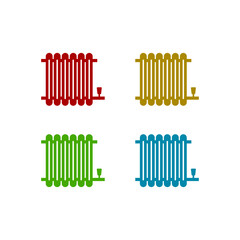 Radiator icon set