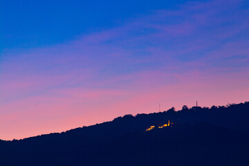 Obraz premium sunset in the mountains