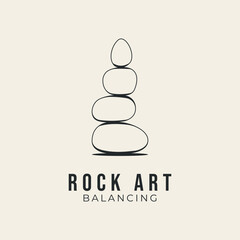 rock stones balancing Adobe Illustrator Artwork