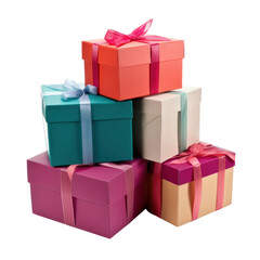 Naklejka premium gift box isolated on transparent background cutout