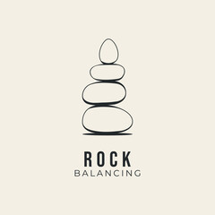 rock stones balancing Adobe Illustrator Artwork