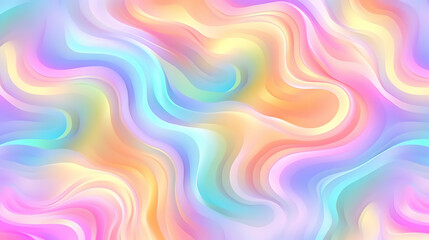Obraz premium Seamless Y2K Retro Futurism iridescent playful pastel. Generative Ai