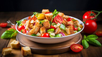 Panzanella Ein toskanischer Salat, Generative AI