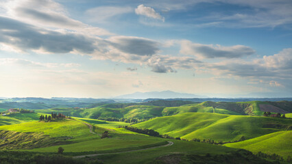 Fototapeta na wymiar Countryside landscape in Volterra. Tuscany, Italy