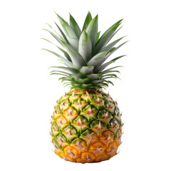 pineapple isolated on transparent background cutout