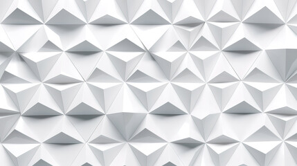 . Abstract monochrome light grey minimalist geometric triangle lowpoly mosaic pattern. Generative Ai