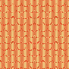 Asian Seamless pattern, Wave pattern, Whale pattern, Water, Sea, Ocean, Traditional design, Textile