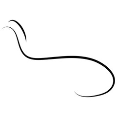 Outline  breath of wind.