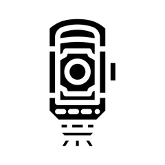 surveyor civil engineer glyph icon vector. surveyor civil engineer sign. isolated symbol illustration