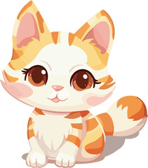 Fototapeta premium Vector Illustration Cute Cat