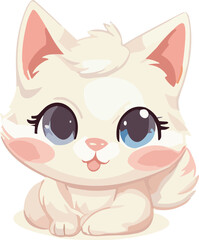 Vector Illustration Cute Cat