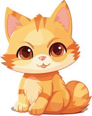 Vector Illustration Cute Cat
