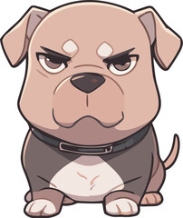 Vector Illustration Cartoon Pitbull