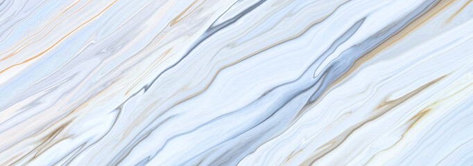 Obraz premium Marble rock texture blue ink pattern liquid swirl paint white dark that is Illustration panorama background for do ceramic counter tile silver gray that is abstract waves skin wall luxurious art ideas