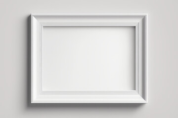 Decorative white frame on pink background, graphic mock up for art, generative AI