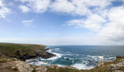 A rugged coast near Pendeen in Cornwall, UK