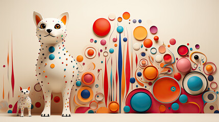 Fototapeta premium abstract background with circles