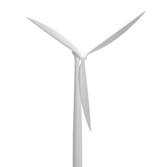 Wind turbine isolated on white background. EPS10 vector