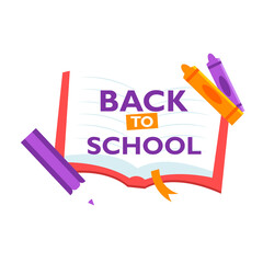 Lettering text back to school