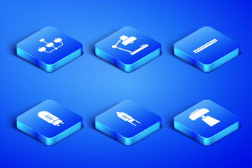 Set Table lamp, Chandelier, Light emitting diode, and Fluorescent icon. Vector