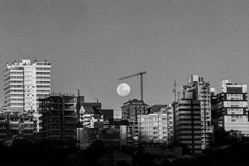 Cidade, City, Arquiteture, Arquitetura, Lua, Construções  