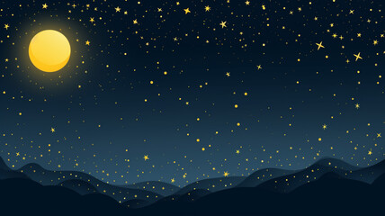 Fototapeta premium Night Sky full of stars design