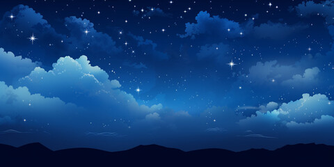 Obraz na płótnie Canvas Night Sky full of stars design