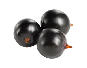 Fresh black currant, transparent background